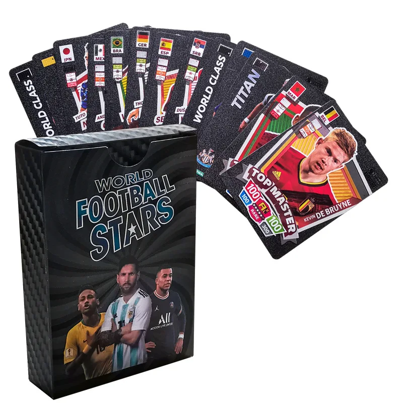 New Football Cards Gold Silver Colorful Card Ball Superstar