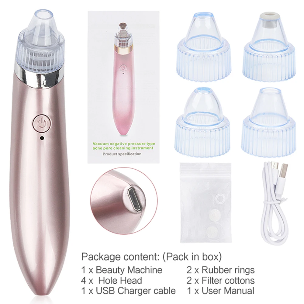 Blackhead Remover Face Deep Nose Cleaner T Zone Pore Acne Nose Skin Set Beauty Skin Care Tools