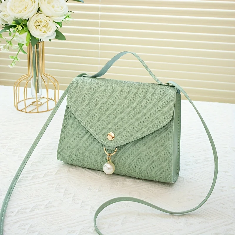 Borsa a tracolla da donna con perline e tracolla regolabile_voghion.com