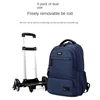 Children School bag with Wheels Students Backpacks For Boy Kids Trolley Bag Schoolbag Rolling Wheeled Backpack Travel Book Bag 2