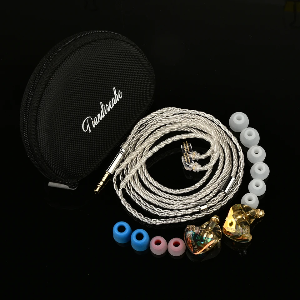 Tiandirenhe-カラフルな点滅樹脂イヤホン、Hi-Fiベースイヤフォン、tfz