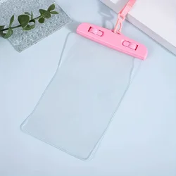 Waterproof Universal Underwater Phone Protection Case with Lanyard - Case & Strap (Pink)
