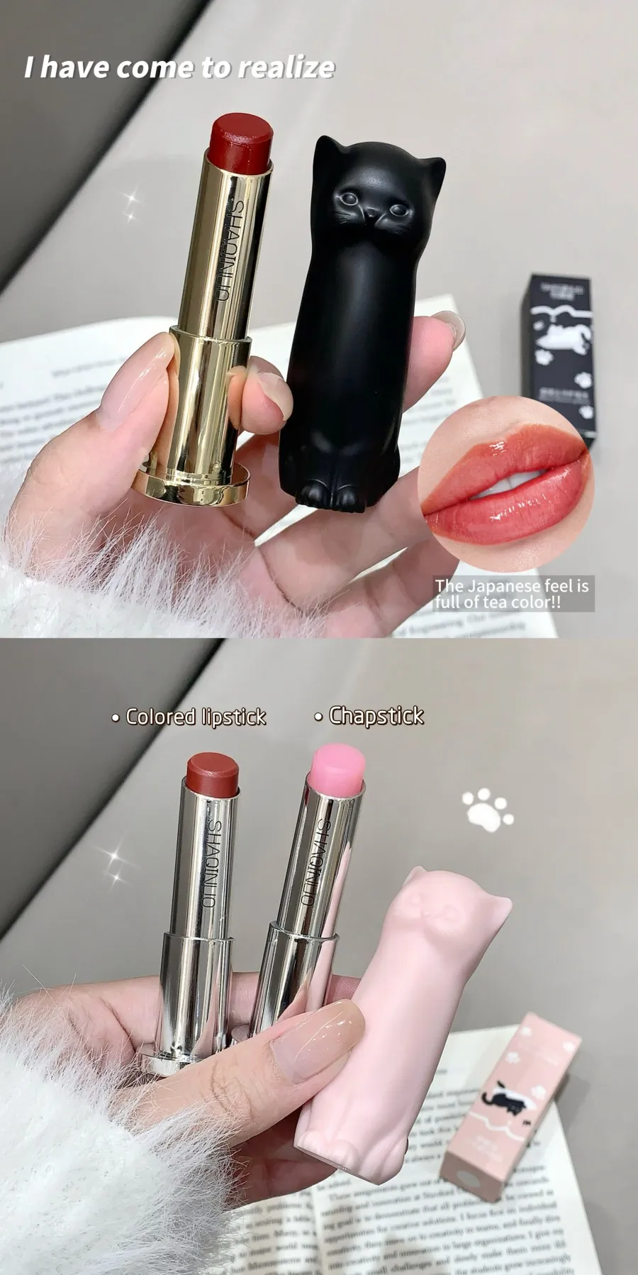 Description Picture 3 of itemSHAQINUO Cat-Inspired Lip Balm Nourishing for Chapped Lips Long-Lasting Moisture Ideal For Autumn And Winter Hydrating Lip Care