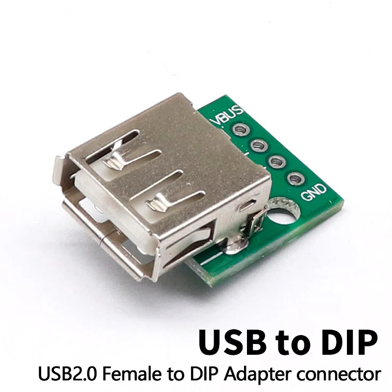 10 шт. адаптер USB 2 0 типа мама для DIP-адаптера 5 контактов | Электронные компоненты и