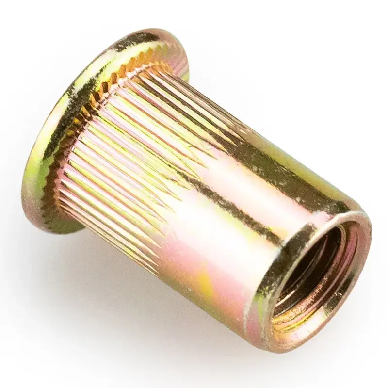 10-50 Pieces M3 M4 M5 M6 M8 M10 M12 Blind Rivet Nut Flat Head Threaded Rivet Insert Nut Cover Rivet Nut Galvanized Carbon Steel - Image 3