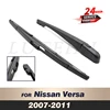 Wiper 14" Rear Wiper Blade & Arm Set Kit For Nissan Versa 2007 2008 2009 2010 2011 Windshield Windscreen Rear Window 1