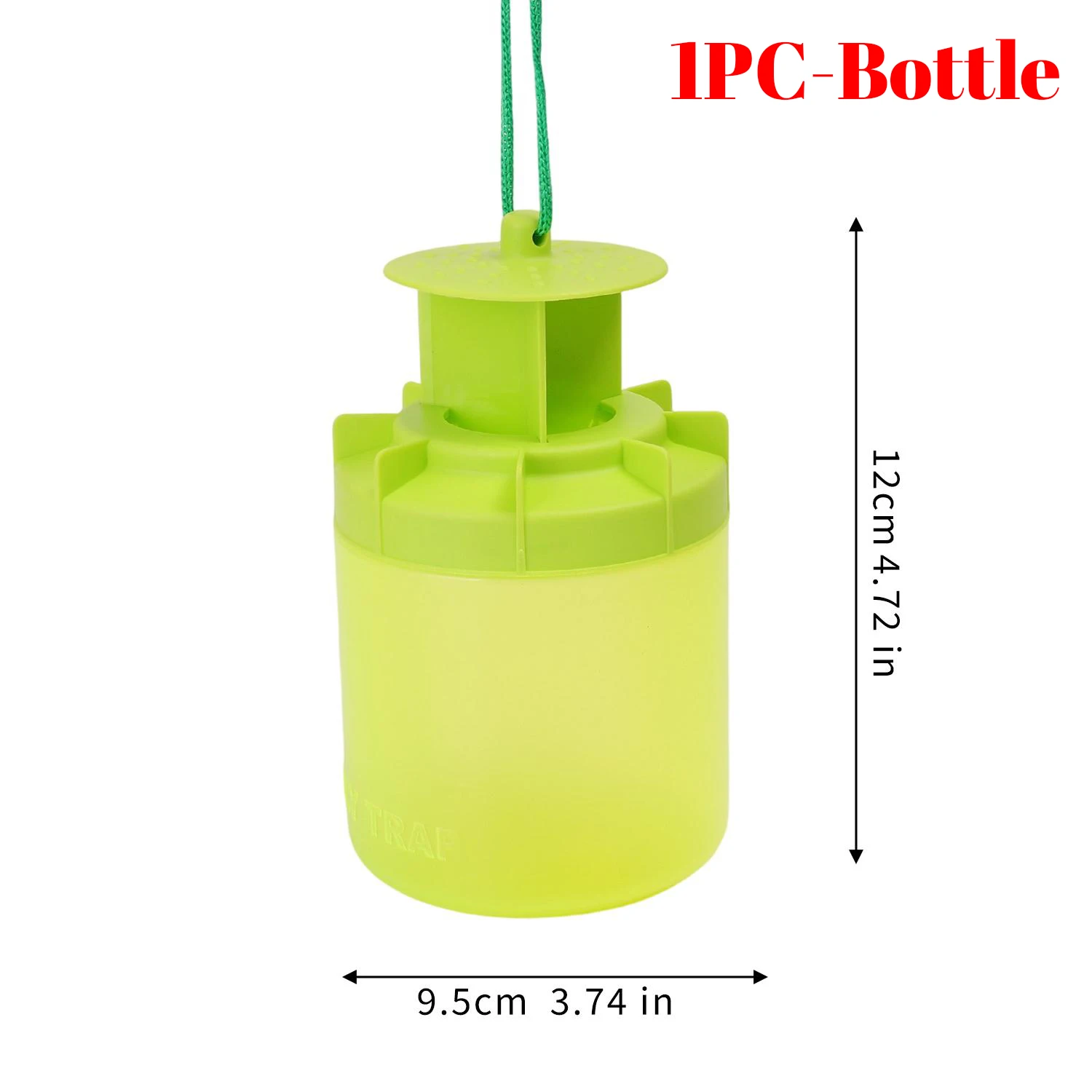 Outdoor Reusable Hanging Fruit Fly Trap with Pheromone Bait - Effective Pest Control for Gardens and Chicken Coops