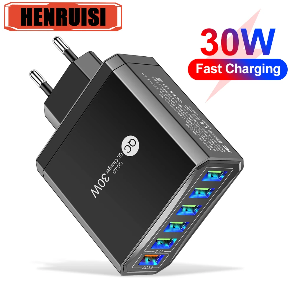 30W USB Charger For Tablet Laptop Fast Charger USB C Phone Adapter For iPhone Samsung Macbook Tablet