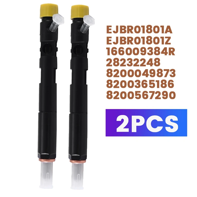 

(Set Of 2) New Diesel Fuel Injector Nozzle For Renault Clio Kangoo Megane Scenic 1.5 Dci EJBR01801Z EJBR01801A 28232248 Parts