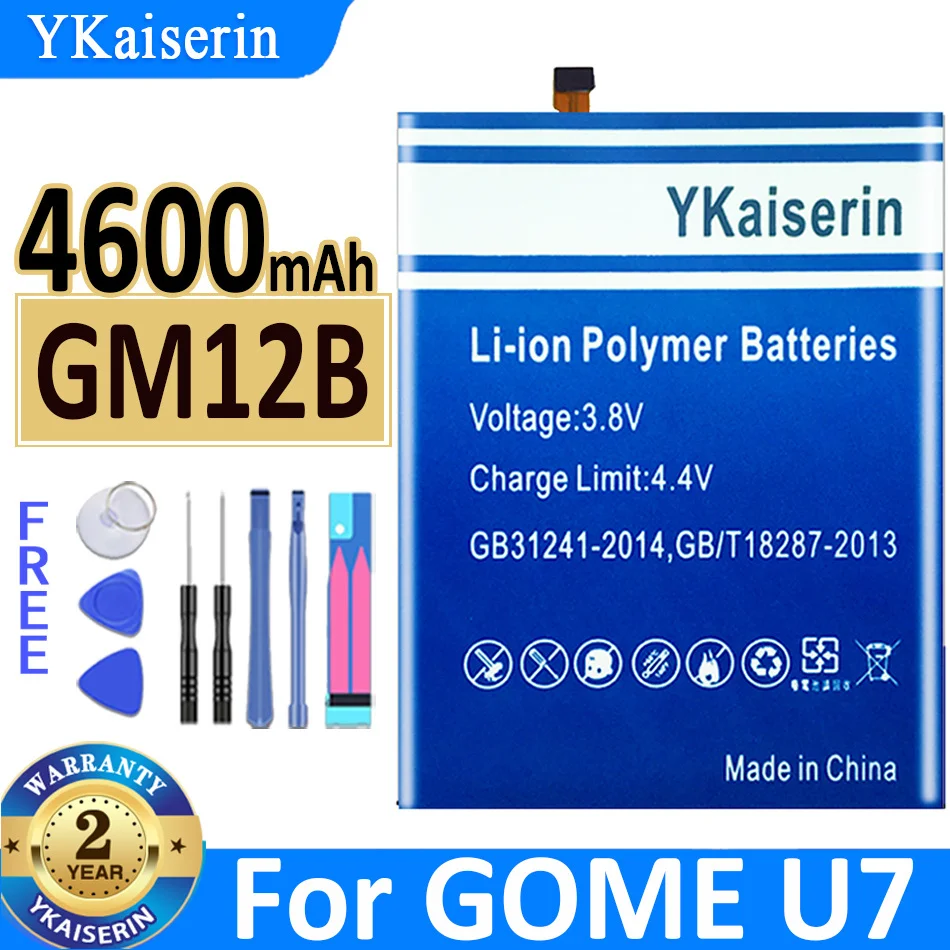 

4600mAh YKaiserin For Gome Gome U7 Mobile Phone Battery 2017m27a Battery Gm12b Built-in All-in-One Machine Battery Bateria