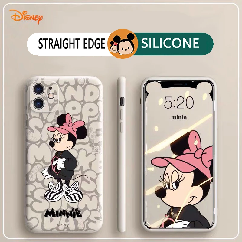 Disney Mickey Anime Phone Case For iPhone 11 12 Pro MAX Mini 13 Pro MAX 6 6S 7 8 Plus X XS MAX XR SE 2020 Cute TPU Fund Cover iphone se phone case