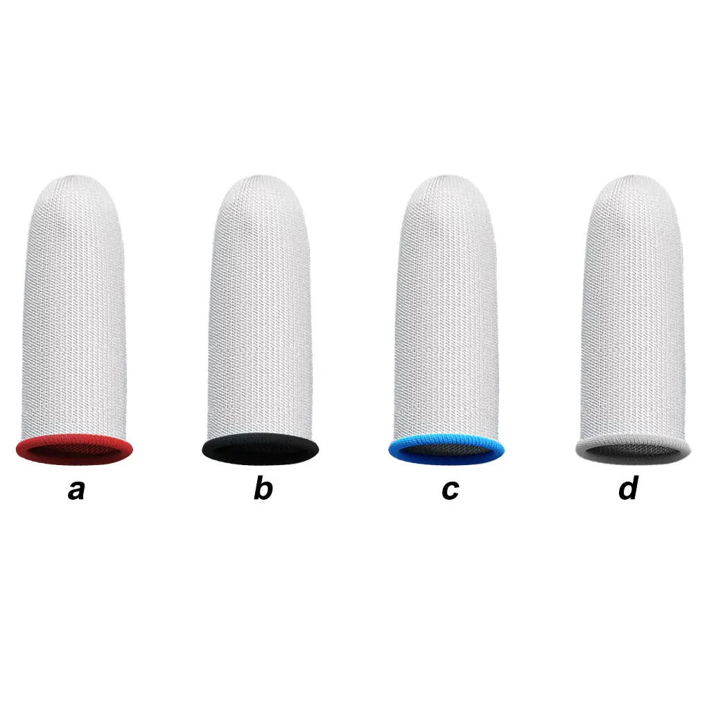 

1 Pair Anti-slip Gaming Fingertip Gloves Mobile Game Sleeves Protectors