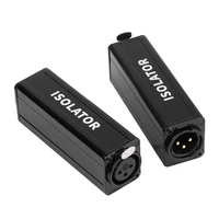Professional Mono Common Ground Audio Black Audio Isolator Filtering To Eliminate Current Sound Balancing Adapter 1
