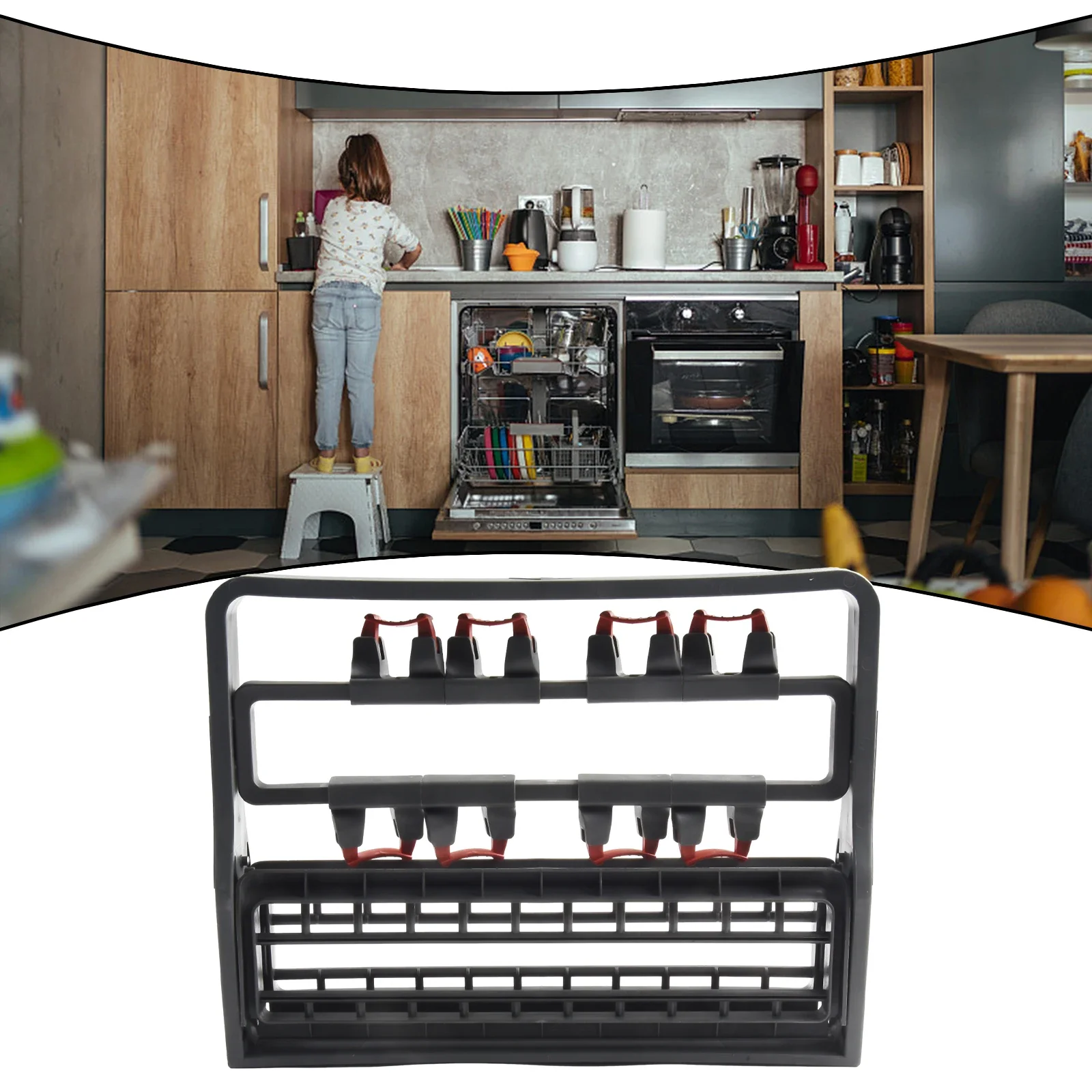 For Indesit For Logik Dishwasher Glass Holder Dishwasher Rack Use Easy Load And Unload Ergonomic Design