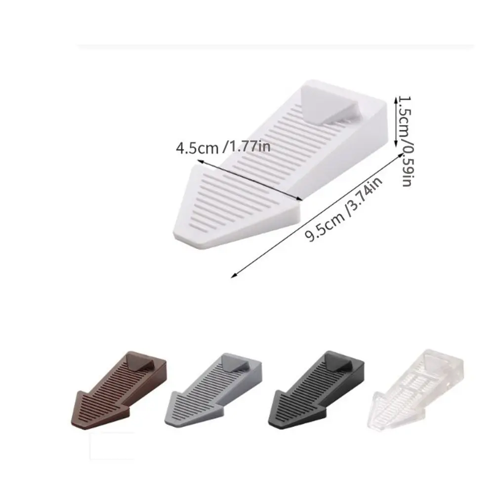 2Pcs Safety Silicone Door Stop Stoppers Block Wedge Doorstops Door Stopper Home Office Rear Retainer Anti-collision Stop