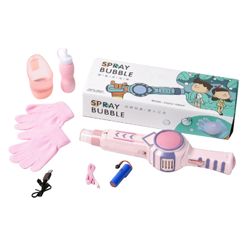 

Elastic Smog Bubble Machine Smoke Magic Bubble Machine Electric Automatic Bubble Blower Birthday Gift For Kids