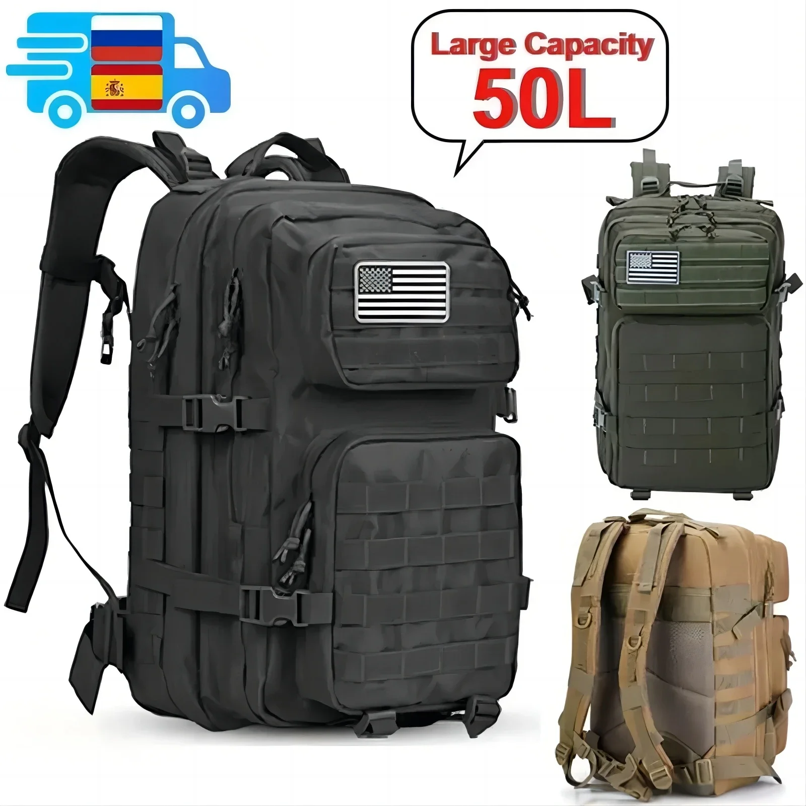 Valise Roulante FJERN 105L Oradda - Imperméable, Sac De Sport/voyage à Roulettes, Noir
