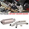 For Honda CBF190F CB190R CB190X Full System Motorcycle Exhaust Muffler Link Pipe 50.8mm Exhaust Headers Front Pipe Espace Moto