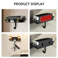 Rack for Keys Holder Wall Using Creative Gadgets AE86 Creative Decoration Supplies Cartoon Car Turning on Headlight Key Holder 2
