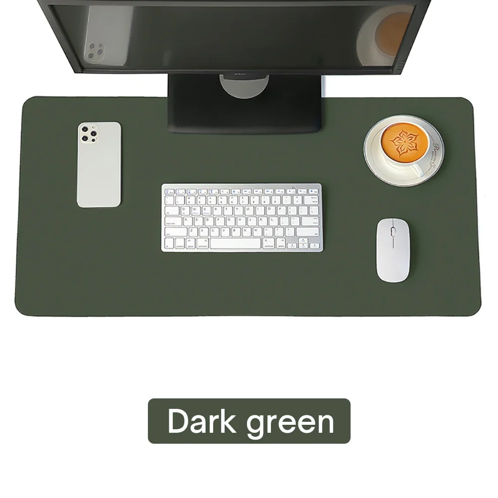Oversized Waterproof PU Leather Desk Mat and Gaming Mousepad