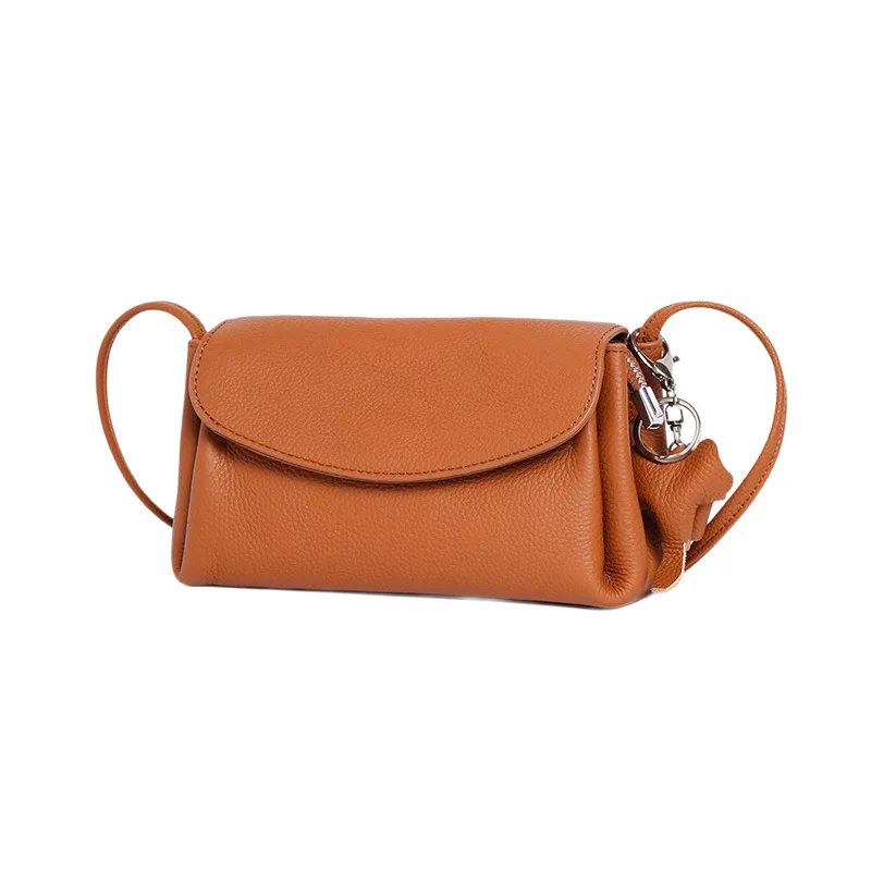 New Arrival Genuine Leather Women's Crossbody Bag Fashionable Mini Elegant Top Layer Cowhide Pouch