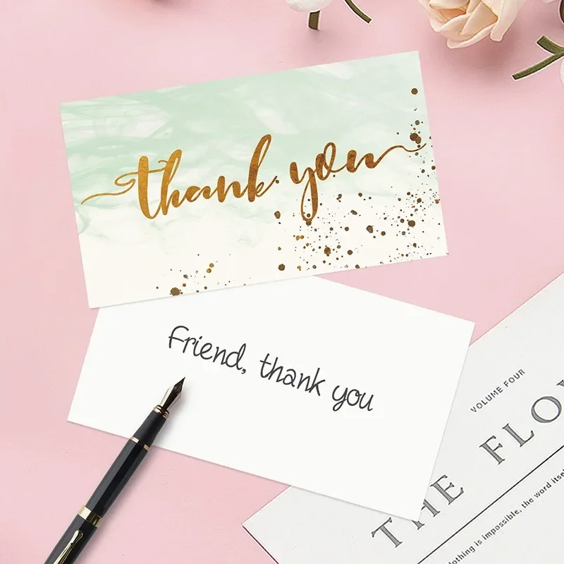 Thank You Cards 50PCS Thank You Cards Small Business Gift Cards Wedding Thank You Card HK01