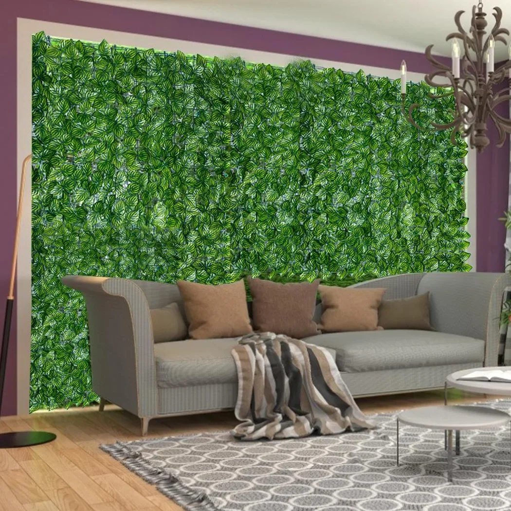 Artificial Leaf Privacy Fence Roll Wall Landscaping Fence Privacy Screen Garden Balcony Indoor Outdoor Decor artificial plants artificial fence panels
