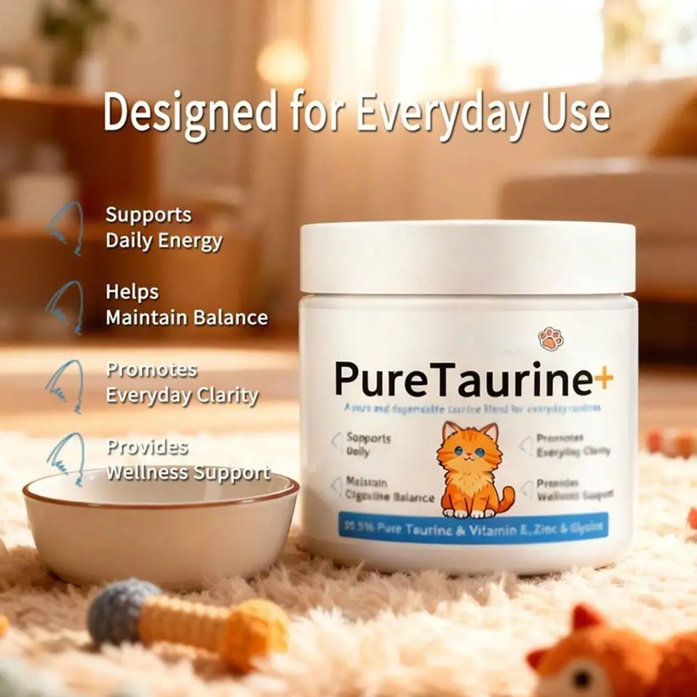 200g Cat Taurine Powder | Digestion & Immune Support