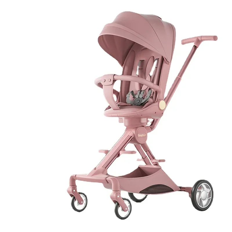 

Children's Portable Folding High-view Baby Stroller Can Sit on The Lying Baby Stroller To Walk The Baby Artifact