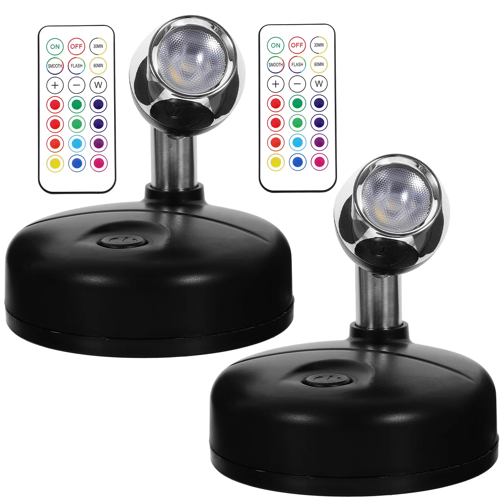 

Wireless LED Spotlights for Indoor Accent Lighting with Color Changing and Rotatable Head