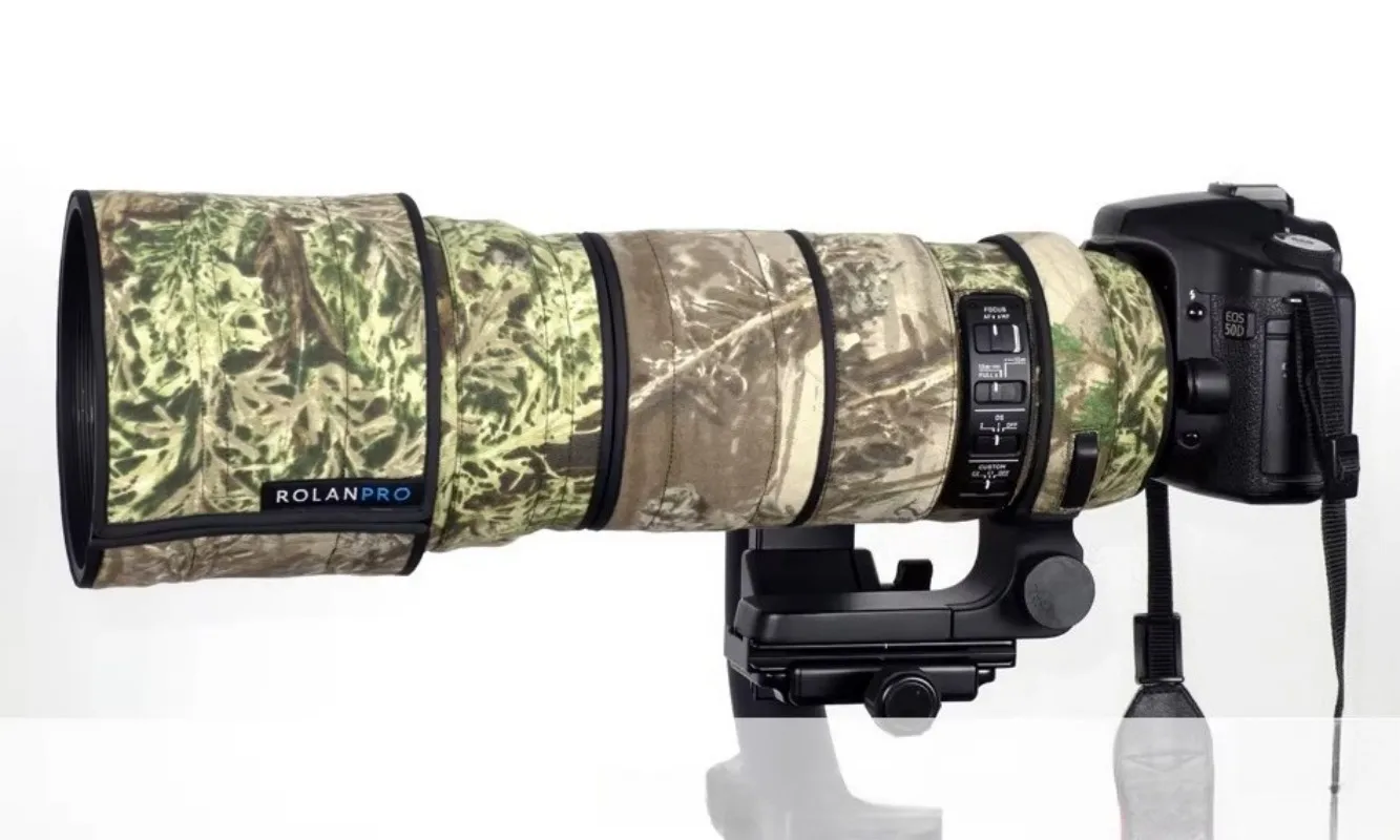 ROLANPRO 위장 렌즈 코트 시그마 120-300mm F/2.8 OS 스포츠 렌즈 커버 레인 커버 렌즈 보호 슬리브 시그마 120 300mm