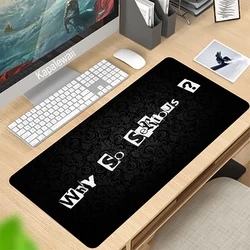 Tapis de souris de jeu en caoutchouc, noir et blanc, avec LOGO DOTA, bord de verrouillage, pour ordinateur portable, DOTA2 
