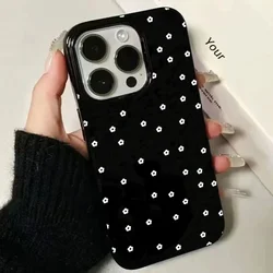 Charming White Floral Pattern Soft Phone Case Cover for iPhone 17 (T8647)
