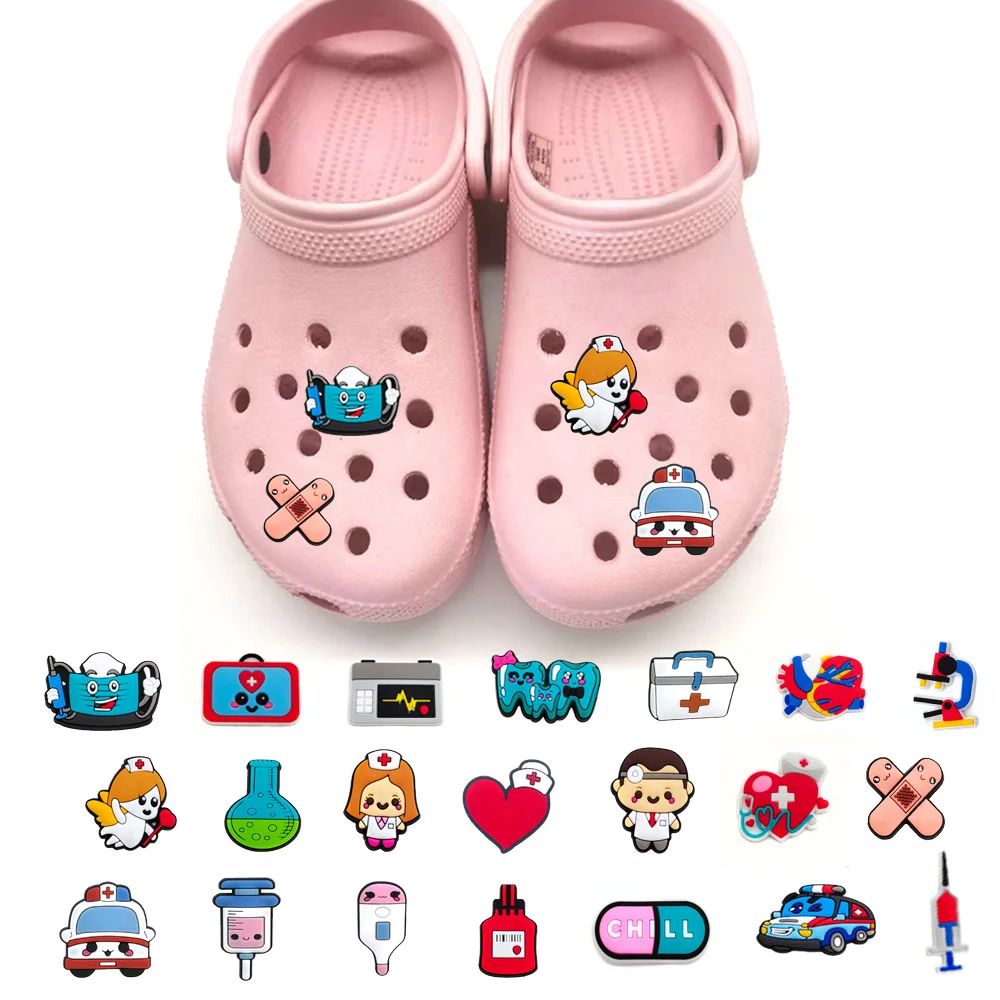 Dijes Jibz Croc para zapatos, pulsera de dibujos animados, decoración