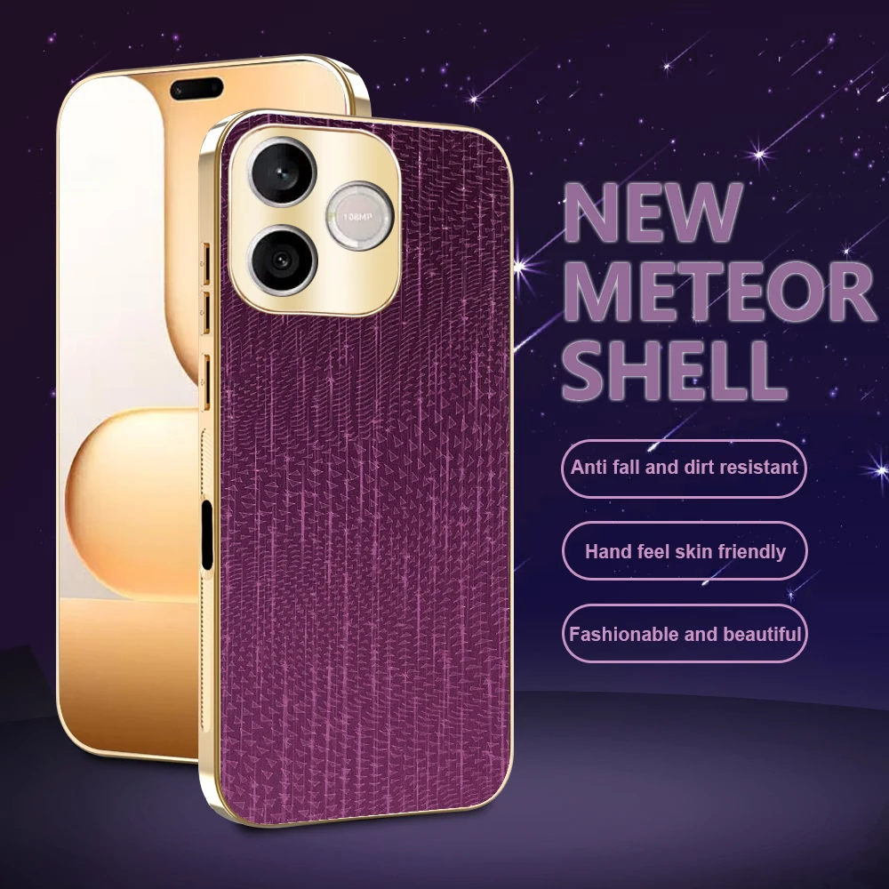 Electroplating Meteor Full Edge Silicone Shockproof Bumper Case