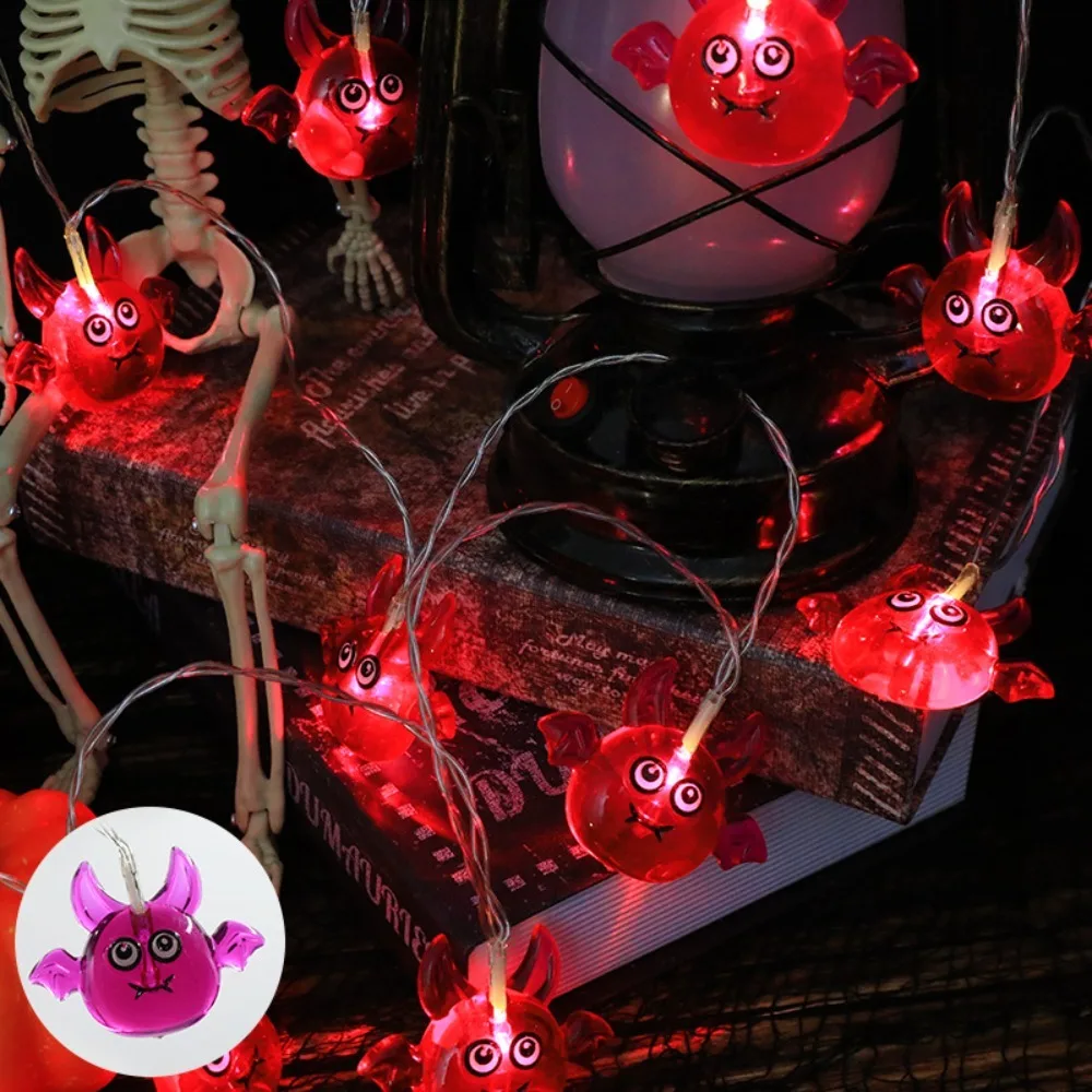 

1.5 Meters Halloween LED String Light Portable Party Decor Bats Hanging Light Easter Battery Version 3D Lantern Outdoor