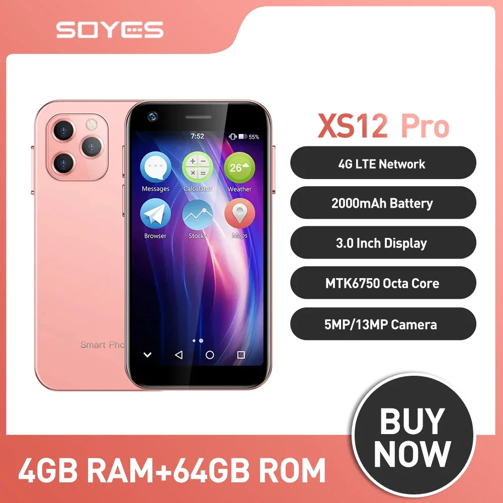SOYES-XS12-PRO-Android-10-0-Smartphone-Dual-Analog-4GB-RAM-16-64GB-ROM ...