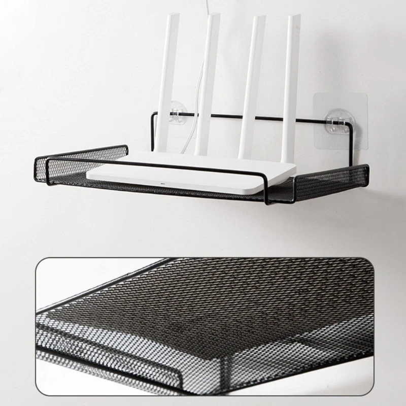 

Wifi Router Shelf Wall Mount Shelf WiFi Router Storage Holder for Set Top Box