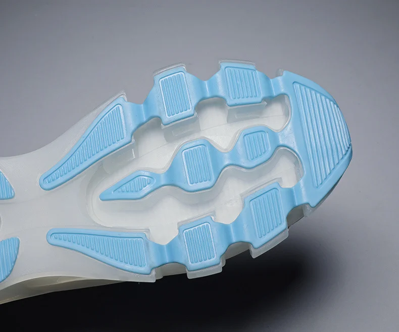 Tissu en maille tricoté respirant à lacets pour hommes, chaussures de sport à semelle haute à coussin d'air à lame, pour hommes_voghion.com