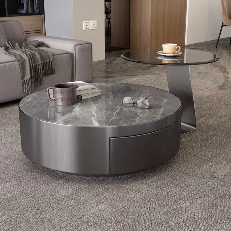 Nordic Luxury Coffee Tables Patio Round Standing Center Organizer Tables Kawaii Cute Mesa Auxiliar Salon Living Room New