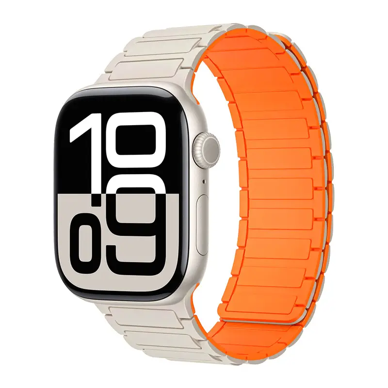 Magnetic Silicone Band for Apple Watch Ultra 3 2 49mm 46mm 42mm 45mm 44mm 40 41mm Strap IWatch Series 11 10 9 8 7 6 SE Bracelet - Image 25