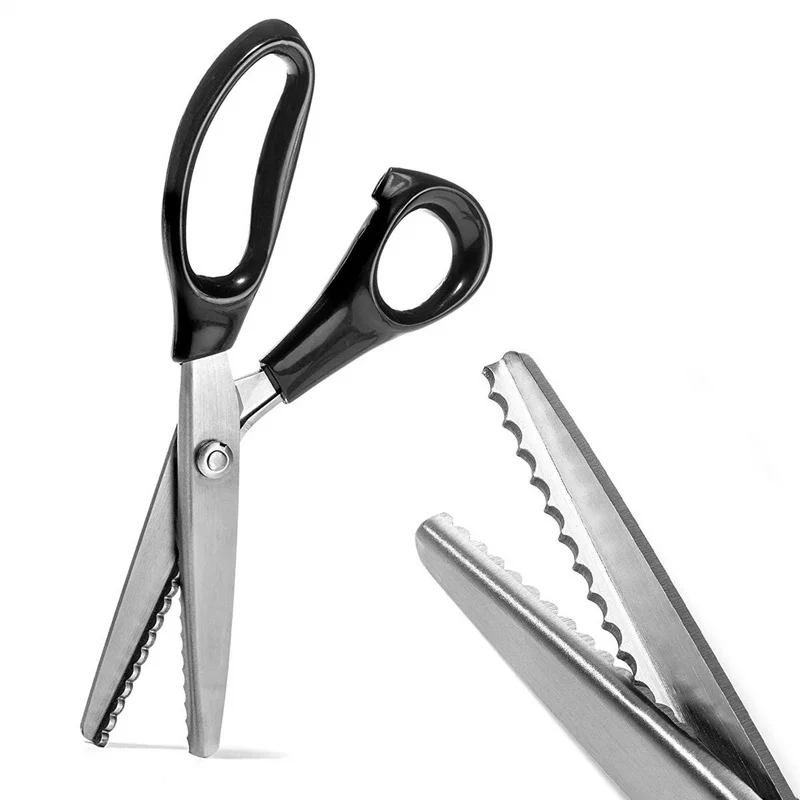 23.5cm Pinking Shears Handled Professional Edge Stainless Zag Scissors Zig Steel Craft