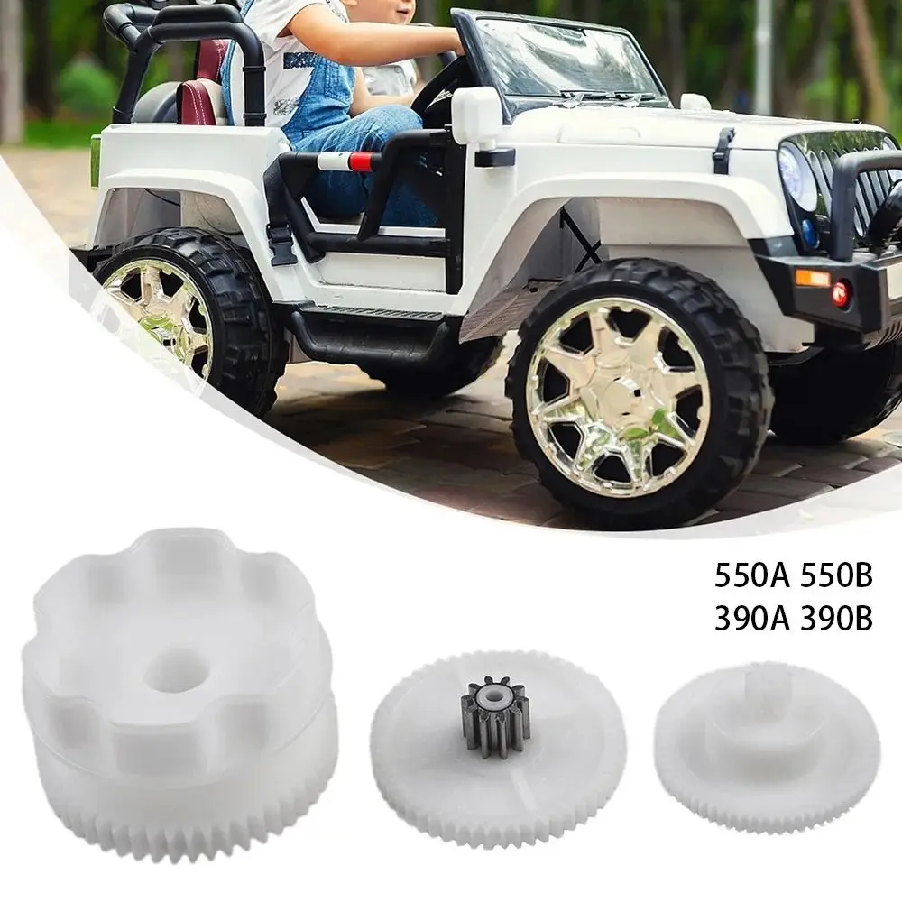 1Pcs Plastic Electric Stroller Gear S/M/L Kid's Electric Vehicle 390/550 Gearbox Gear Electric Baby Cars Children Toy Parts
