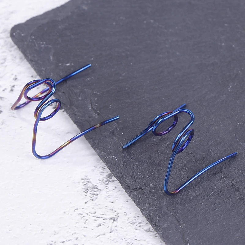 2개입 싱글홀 유니버셜 스프링 오토바이 스쿠터 디스크 브레이크 캘리퍼 스프링 브레이크 패드 자동 분리기 스프링클