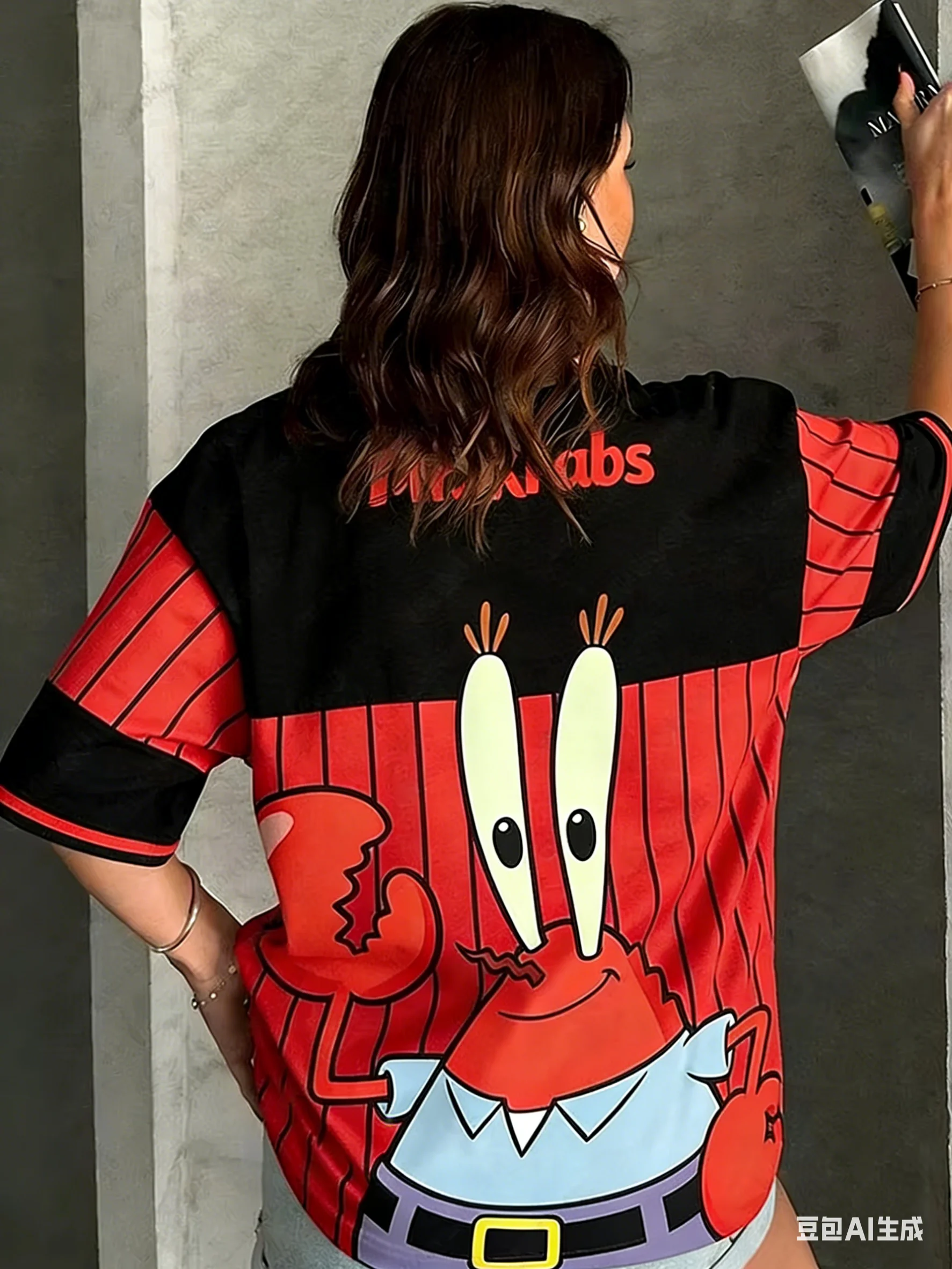 2026 Fashion Summer SpongeBob AI Quick Drying T-shirt 3D Printed Outdoor Short Sleeve T-shirt Y2k Parent Child Large Size, view 5