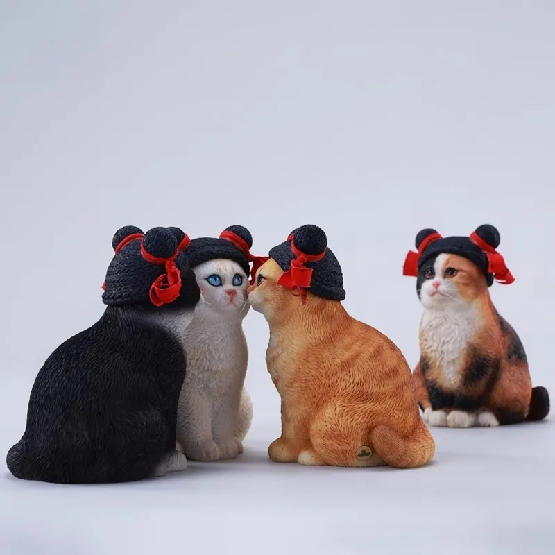 【2025 Q3】JXK 1/6 Maßstab Fuwa-Stil Moe Katze Harz Kätzchen Tiermodell für 12'' Actionfiguren Körperzubehör Geschenk