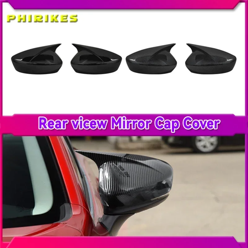 

Car Door Rearview Side Mirror Cover Trim For Mazda 6 Atenza 2017-2021 ABS Plastic