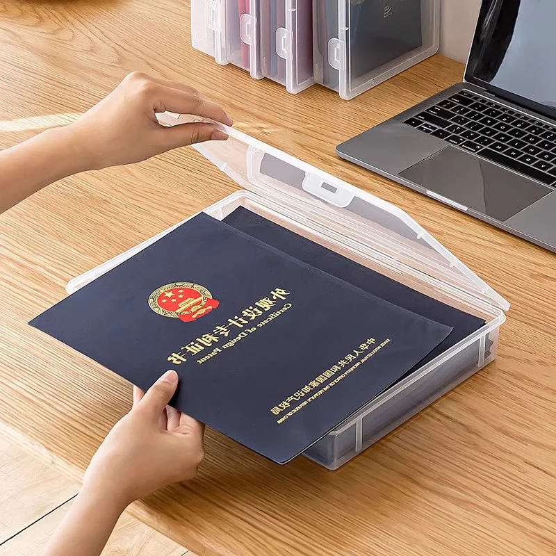 문서 보관 상자 인증서 자료 중요 파일 주최자 가족 가정용 사무용품 문서 폴더