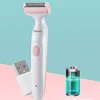 Kemei Electric Shaver Women Cordless One Blade Rechargeable Razor Bikini Trimmer Legs Underarm Public Body Hair Removal Painless 5