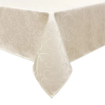 Homaxy Scratch-Resistant Damask Rectangle Tablecloth 1